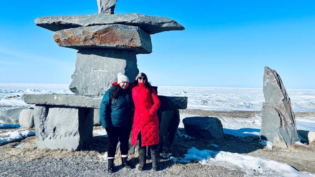 Natalie Groulx and Alex Barron in Churchill, Manitoba