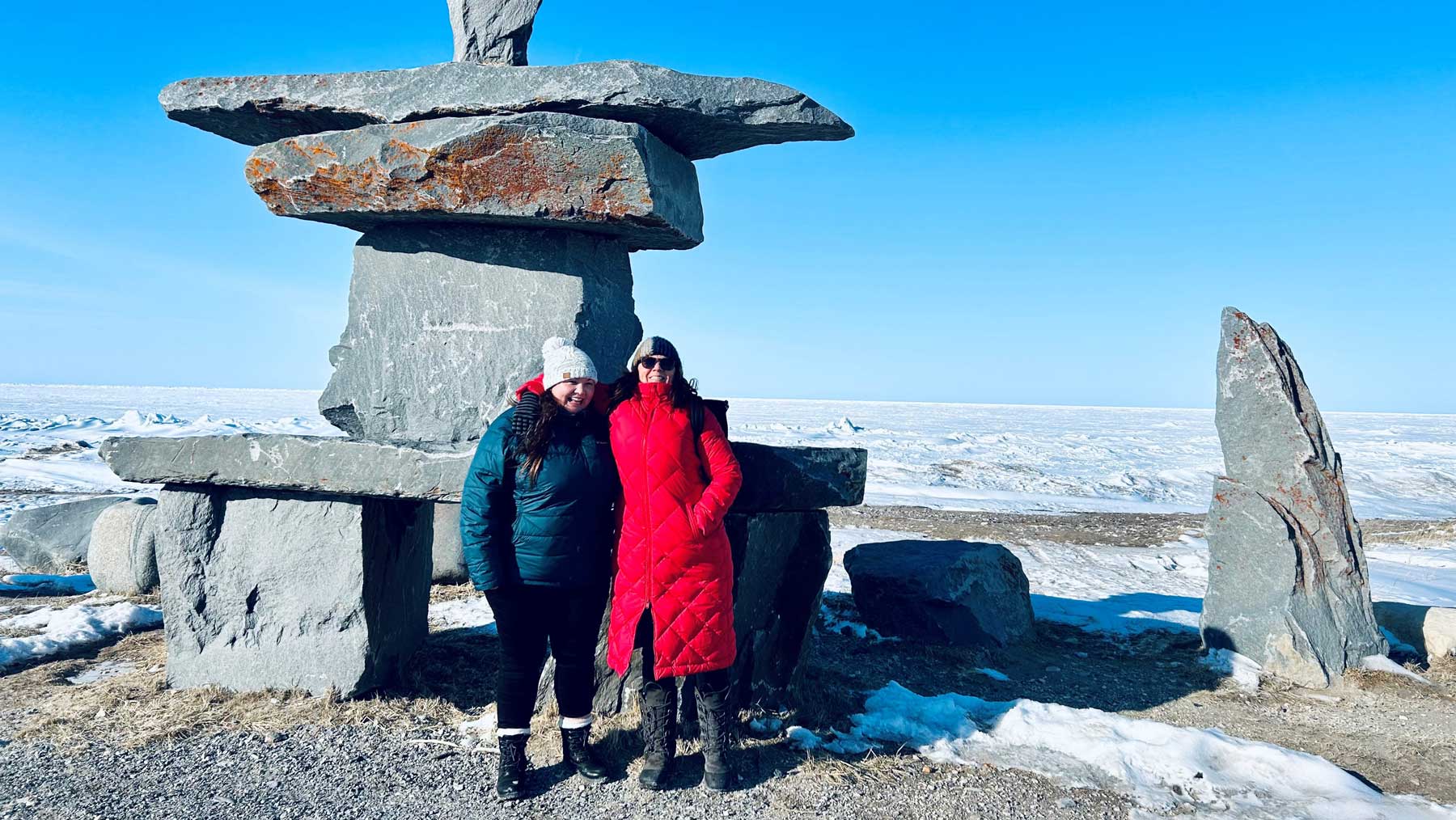 Natalie Groulx and Alex Barron in Churchill, Manitoba